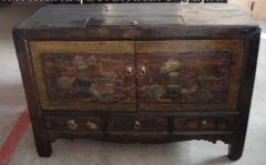 Chinese wooden mongolia cabinet
