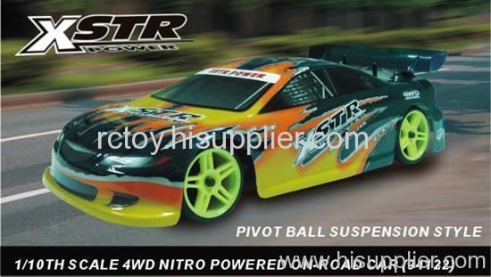 1:10th Scale 4WD Nitro Powered On-road Car-Pivot Ball Suspension ( Ready to Run)