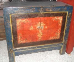 Antique Mongolia painted cabinet