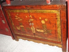 antique Mongolia end table