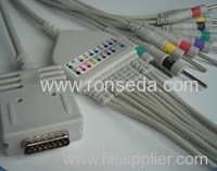 Burdick EKG cable with 12 leads  EK-10