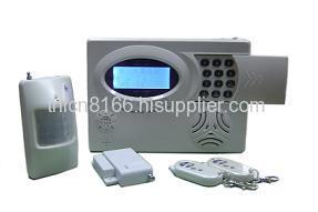 LCD gsm &landline security alarm system with sms alert