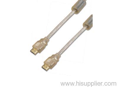 19 pin to 19 pin gold plated hdmi cable