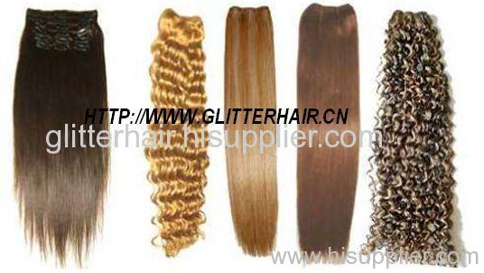 Human hair weft