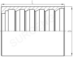 Skive Ferrule for 4SP,4SH/10-16,R12/06-16 Hose