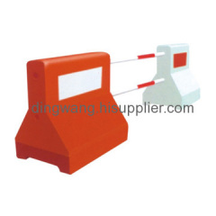 Plastic traffic barrier