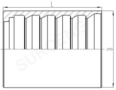 Skive Ferrule for R12/20-24 Hose