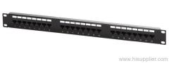 24 ports cat5e patch panel