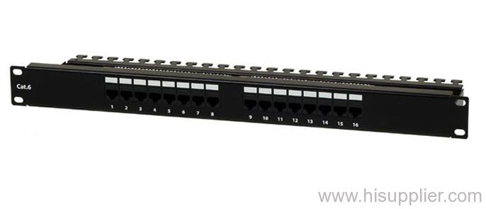 16 port cat 6 patch panel from China 