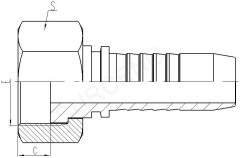 Metric Female Flat Seal