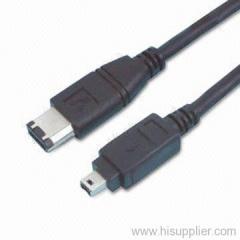 1394 4pin to 6 pin firewire cable