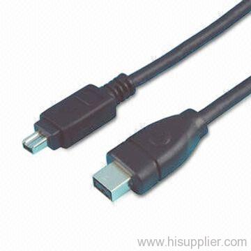 IEEE 1394 4 pin to 9 pin firewire cable