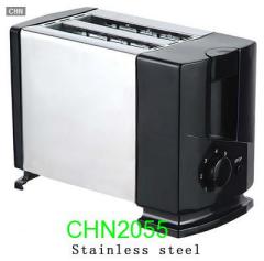 2 slice toaster with stainless steel body
