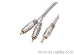 3.5 Stereo Plug to dual RCA Plug Cable