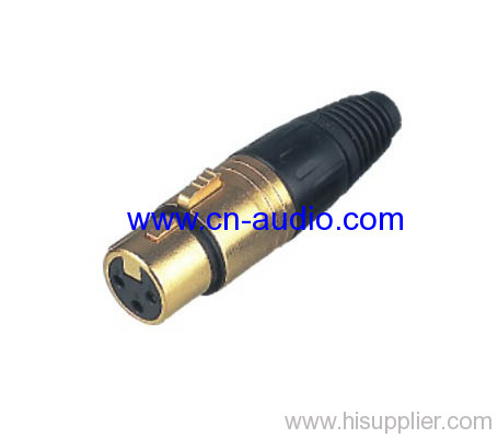 Gold plated XLR Connector