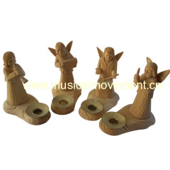 Candle Holder  Wood Carving
