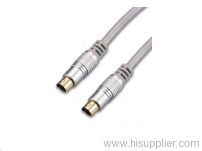 s-video cable with gold plated connector