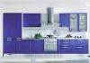 Purple Lacquered Kitchen Cabinet