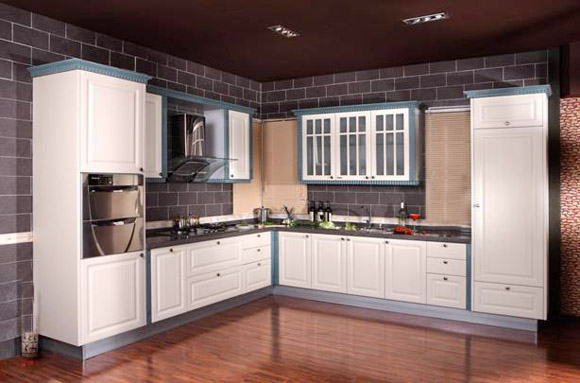 Vinyl Kitchen Cabinet