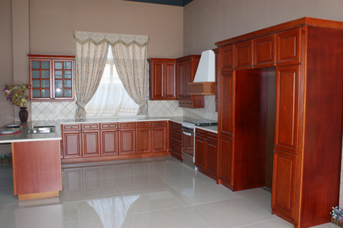 Solid Wood Kitchen Cabinet Design