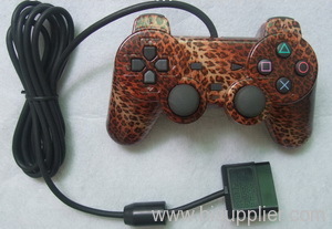 leopard pattern PS2 wired joystick