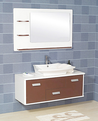 Coffee Lacquered Bathroom Vanity