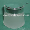 Frosted Glass Cream Jar