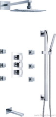 Wall thermostatic shower mixer