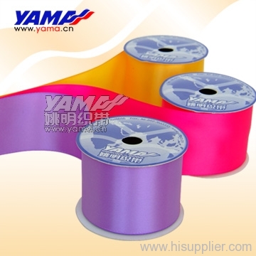 100% Polyester Single Face Satin Ribbon /  silk satin ribbon / poly ribbons / Polyester satin tape
