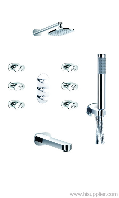 Concealed thermostatic bath/shower mixer