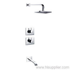 Thermostatic concealed bath/shower mixers