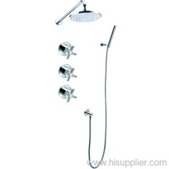 brass bodyWall thermostatic concealed shower mixer