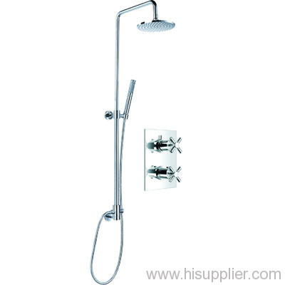 Forging brass body  wall thermostatic shower mixer