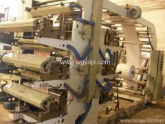 6 colors paper roll flexo printing machine