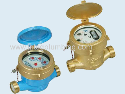 Single jet vane wheel cold water meter