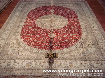 Kashmir silk rug