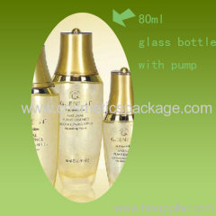 80 ml glass lotion bottle