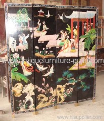 Chinese antique painted screen