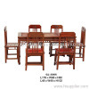 Chinese dining table and set of 6 chairs