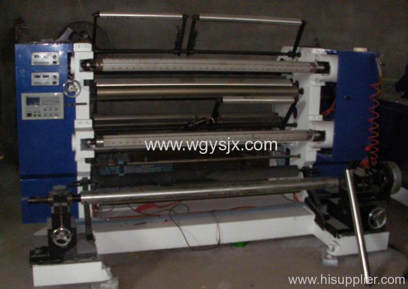 air shaft unwind and rewind slitting machine