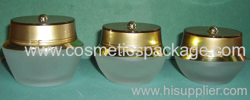 cosmetic glass cream jars
