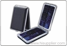 Foldable solar mobile phone charger