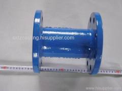 Flexible pipe with flanges