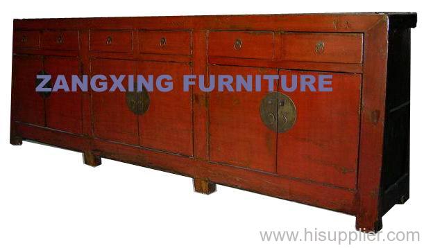 chinese antique red cupboard