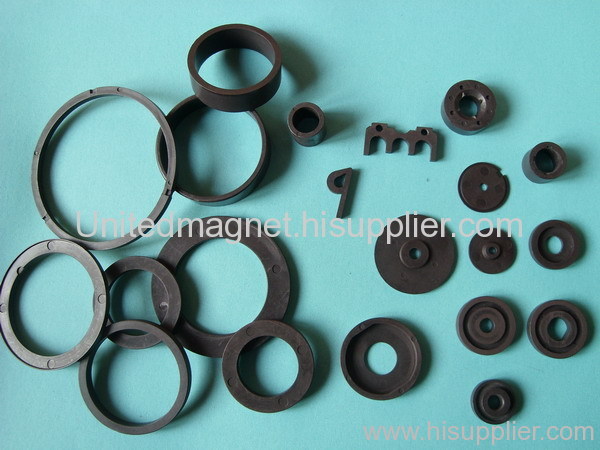 Ring ferrite magnets