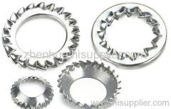 Serrated lock washers