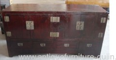 oriental antique wood cupboard