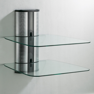 tempered glass wall shelf