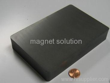 Ceramic magnet hard ferrite block