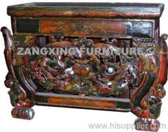 tibetan carved wine table